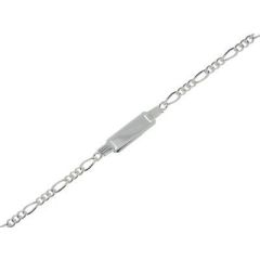 Gourmette Argent Enfant Maille Figaro 2mm - 16cm