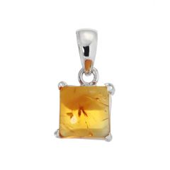 Pendentif Argent 925 et Citrine