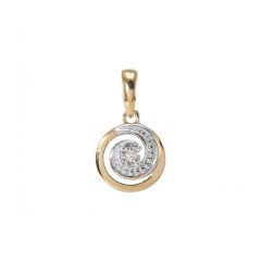 Pendentif Or Jaune 750 Diamant 0.01 carat