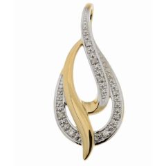 Pendentif Or Jaune 750 Diamant 0.044 carat
