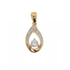Pendentif Or Jaune Diamant 0.15 carat