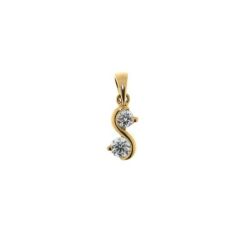 Pendentif Or Jaune Diamant 0.21 carat
