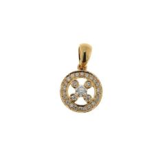 Pendentif Or Jaune Diamant 0.24 carat