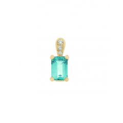 Pendentif Or Jaune Emeraude 0.47 carat