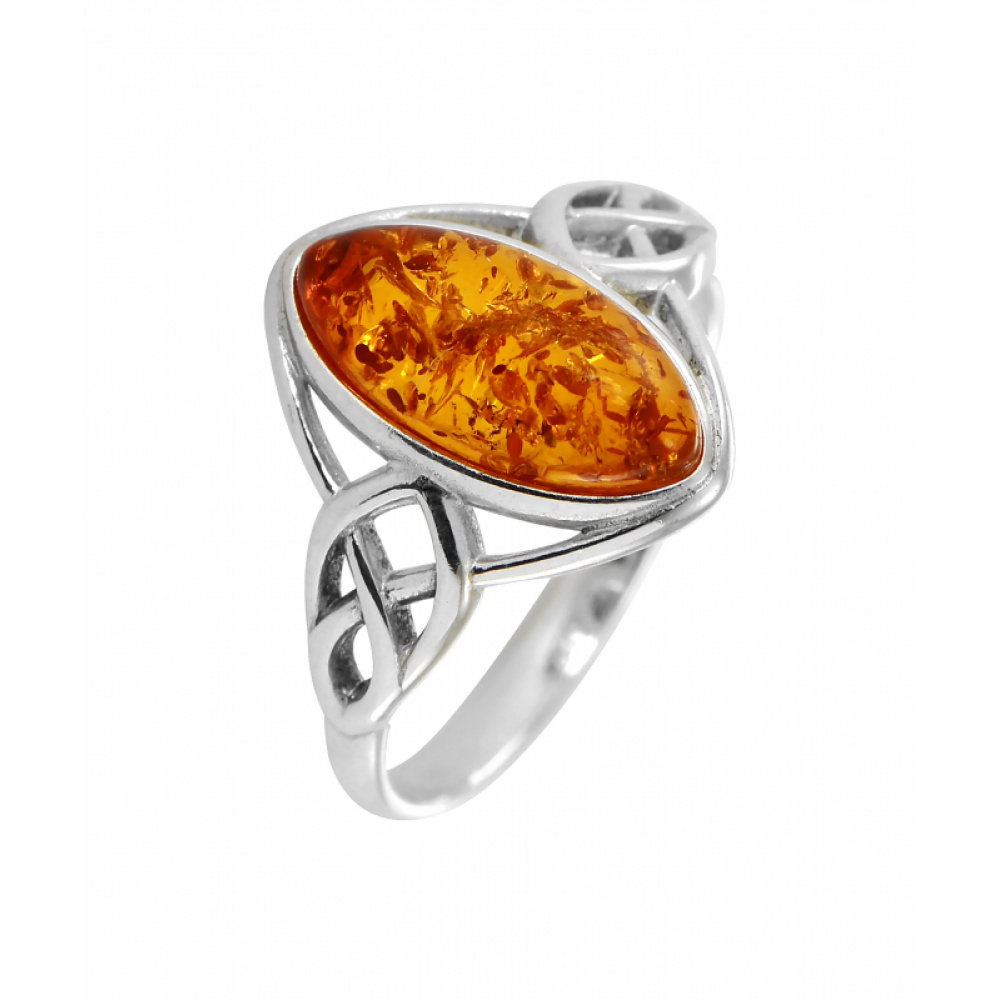 Très jolie bague en ambre et argent 925 de BALTICAMBRE