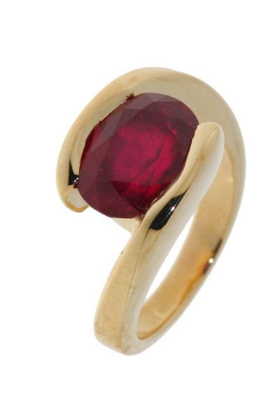 Shola Vrai 16,35 Carats Naturelle Rose Rouge Rubis de Madagascar