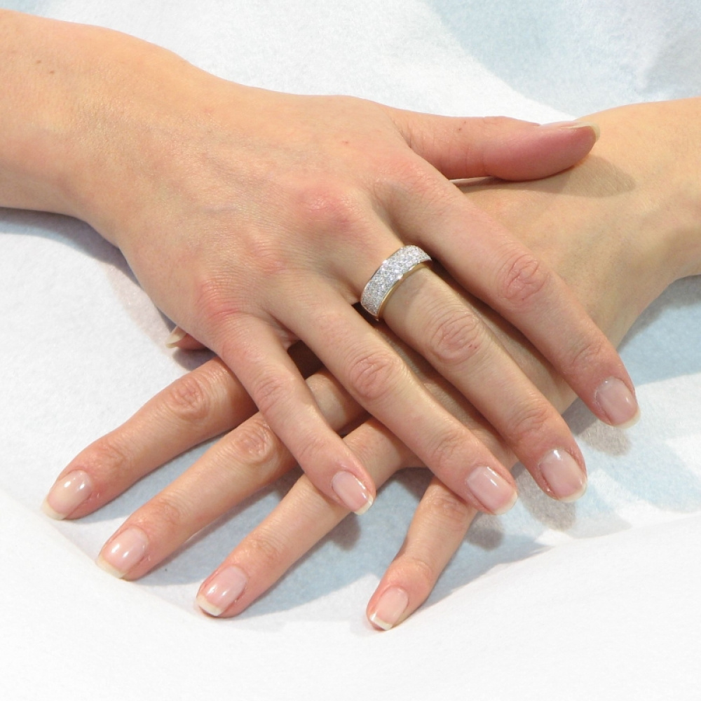Bague Pavage Or Jaune 750 Diamant 0.72 carat Ref. 39774