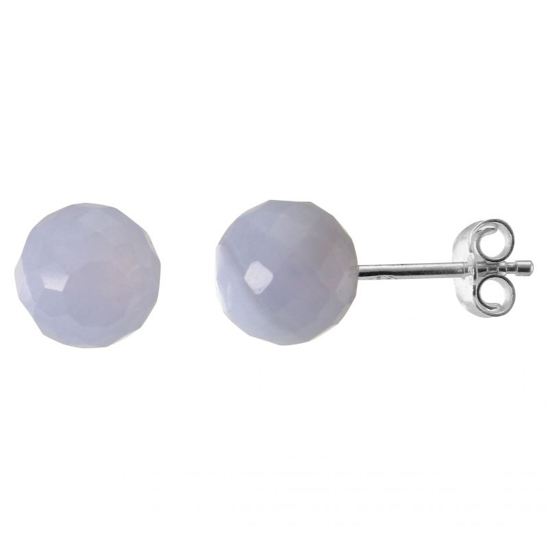Boucles d'oreilles Clou forme Boule 7 mm en Argent rhodié pour Femmes