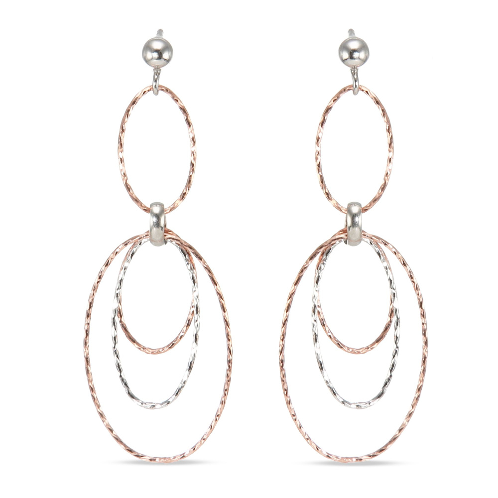 Boucles D'oreilles Pendantes Légères, Tons Or & Argent, Bijoux Tendance Française – Livraison Rapide 48h