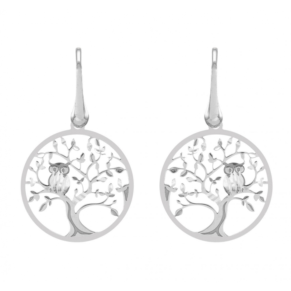 Boucles d'oreilles Pendantes Argent 925 Onyx Ref. 38116 | Bijouterie  Trabbia Vuillermoz