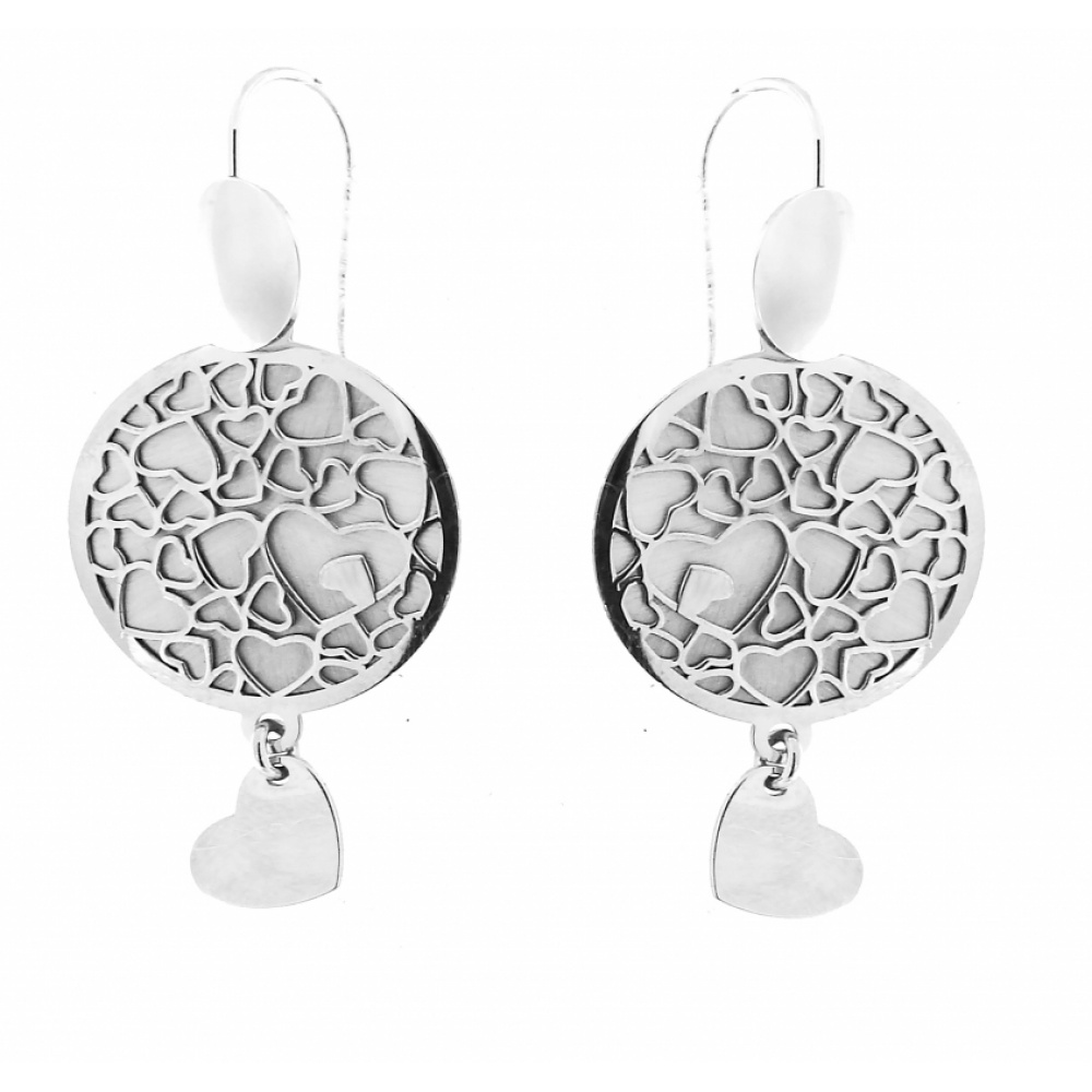 Boucles d'oreilles Pendantes Argent 925 Onyx Ref. 38116 | Bijouterie  Trabbia Vuillermoz