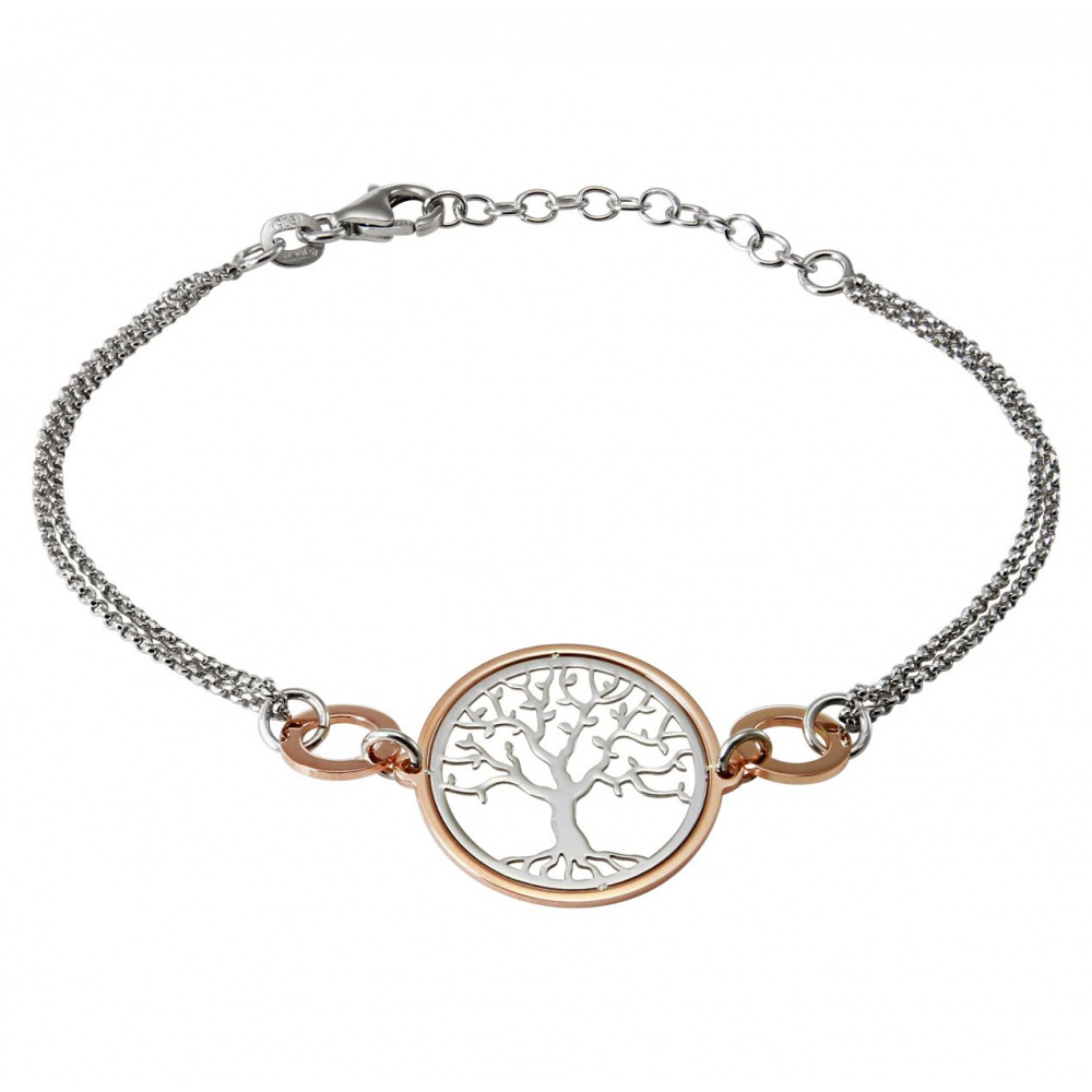 Bracelet femme arbre de vie en argent 925 sur chaine