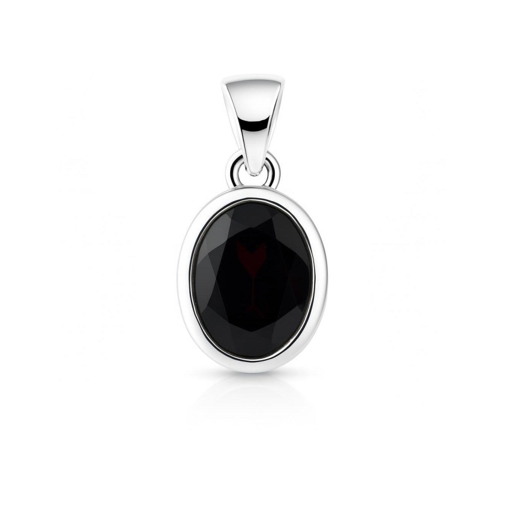 Pendentif Solitaire Ogive Argent 925 - CZ Blanc - Femme - Ras Du Cou
