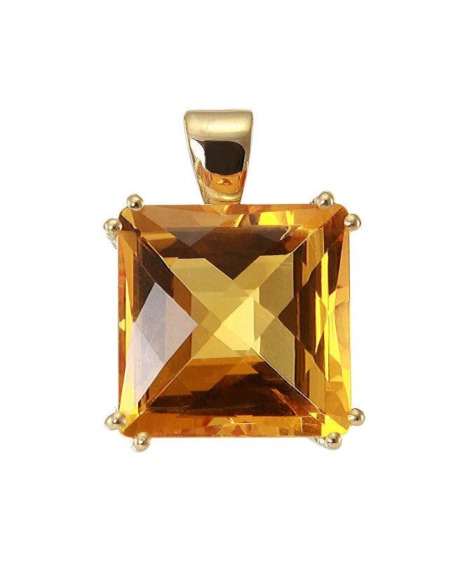 Collier croix en or jaune 18K avec pendentif en diamant de 0,20 CTW - En vente s