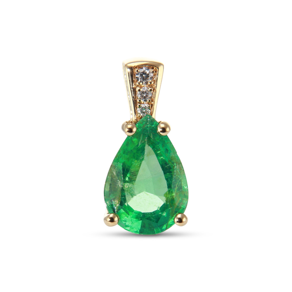 Émeraude De Laboratoire - Poire 6x8mm, 1.5ct, Qualité AAAAA (Neuf Sans Boîte)