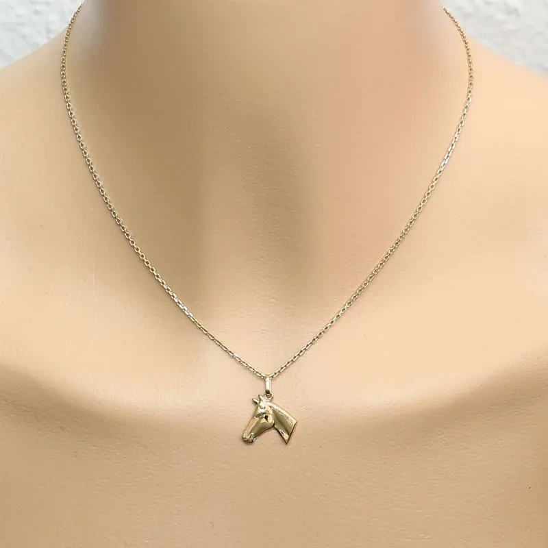 BERNSTEIN Chaînes Pendentif Argent 925 Cheval Tête Portrait #1536 BERNSTEIN Chaînes Pendentif Argent 925 Cheval Tête Portrait #1536