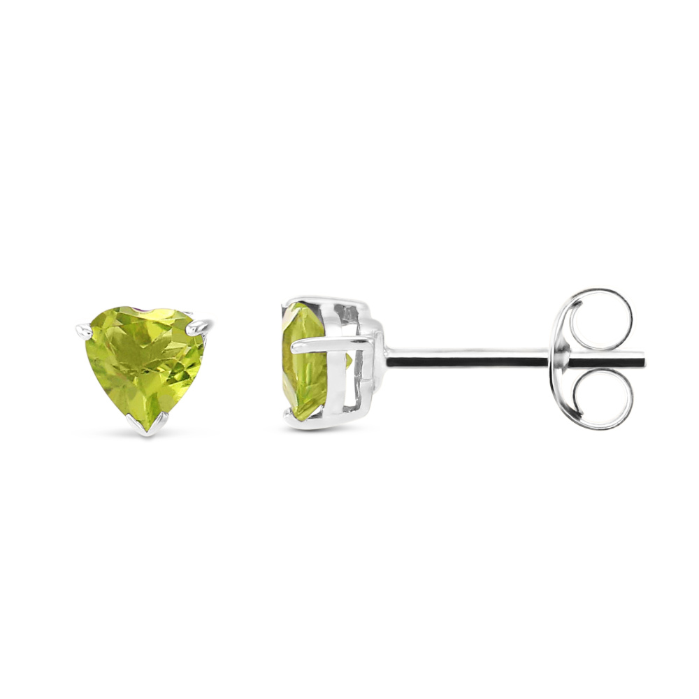 Boucles D'oreilles Puces Péridot – Or 375 Millièmes, Poussettes 18k, Occasion