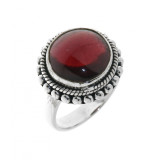 Grenat / Argent 925