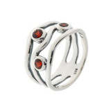 Grenat / Argent 925