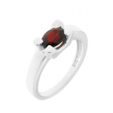 Grenat / Argent 925