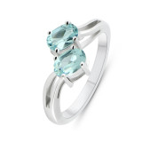 Topaze bleue / Argent 925