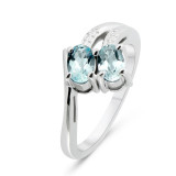 Topaze bleue / Argent 925