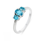Topaze bleue / Argent 925
