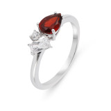 Grenat / Argent 925