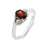 Grenat / Argent 925