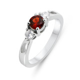 Grenat / Argent 925