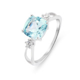 Topaze bleue / Argent 925