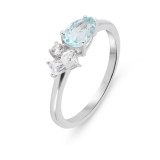Topaze bleue / Argent 925