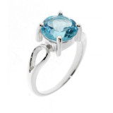 Topaze bleue / Argent 925