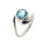 Topaze bleue / Argent 925
