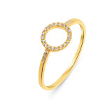 Oxyde de zirconium / Or Jaune 375