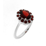 Grenat / Argent 925