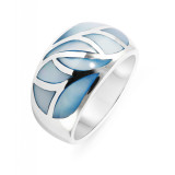 Nacre Bleue / Argent 925