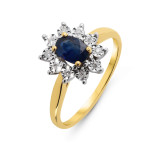 Saphir / Or Jaune 750