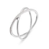 Oxyde de zirconium / Or Blanc 375