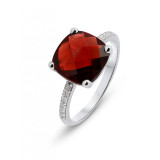 Grenat / Or Blanc 375