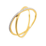 Oxyde de zirconium / Or Jaune 375