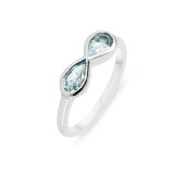 Topaze bleue / Argent 925