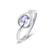 Tanzanite / Or Blanc 375