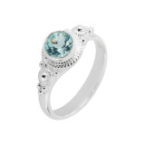 Topaze bleue / Argent 925