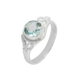 Topaze bleue / Argent 925
