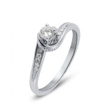 Diamant / Or Blanc 750