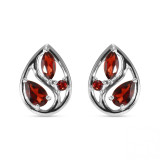 Grenat / Argent 925