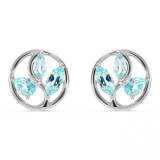 Topaze bleue / Argent 925