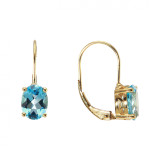 Topaze bleue / Or Jaune 375