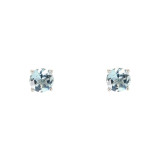 Topaze bleue / Or Blanc 750